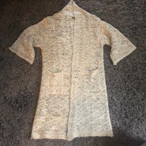 Oversized sweater cape